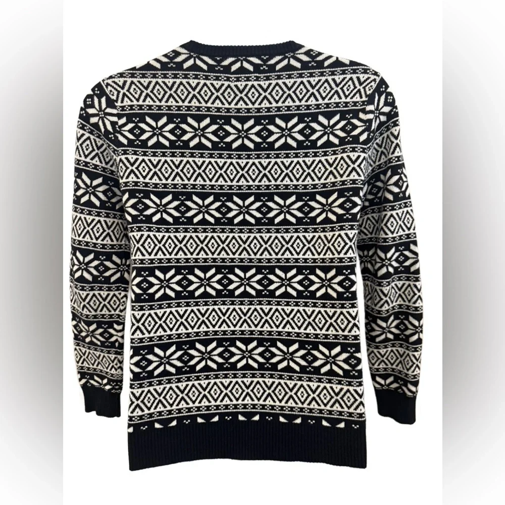 Class Club Men’s Black & White Patterned Sweater. Size 18/20